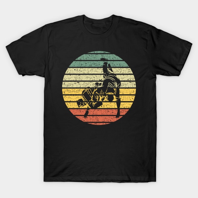 Vintage Judo Silhouette T-Shirt by Creastorm